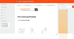 Desktop Screenshot of freecoloringprintable.com